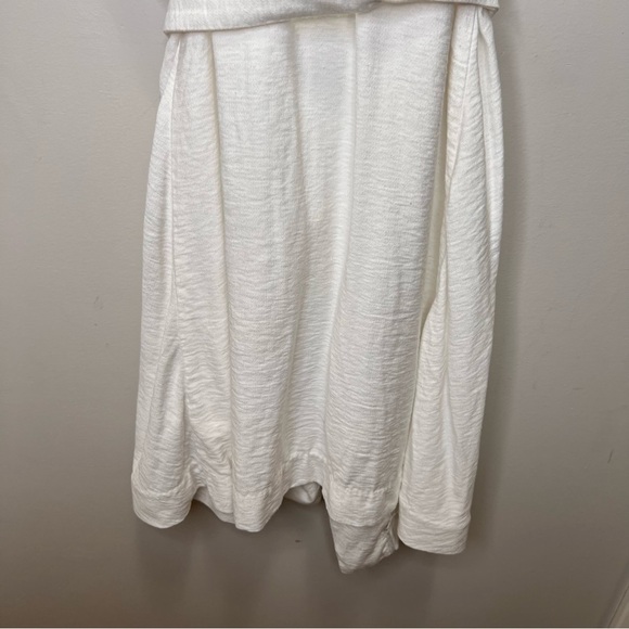 Anthropologie White TIe Front Tunic Vest Size Medium Large - Picture 8 of 14